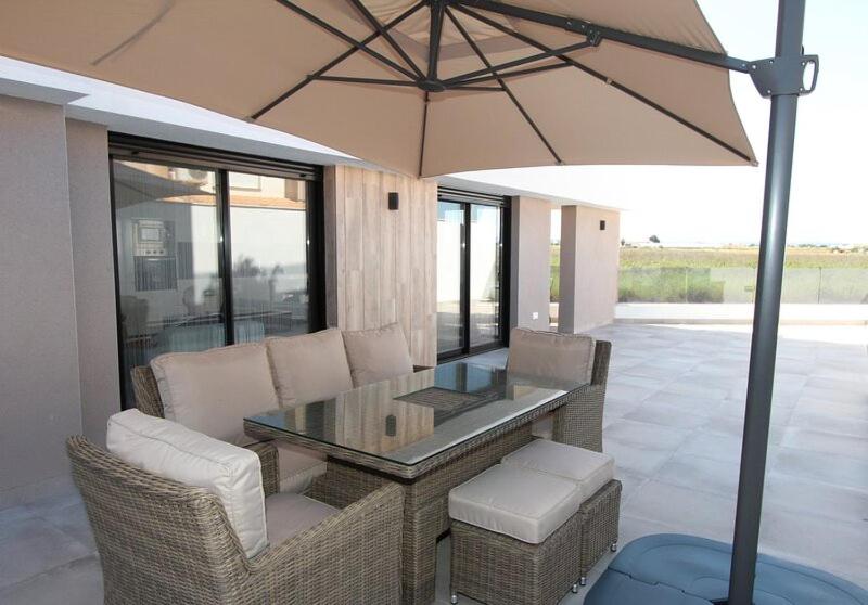 A patio or other outdoor area at Senika