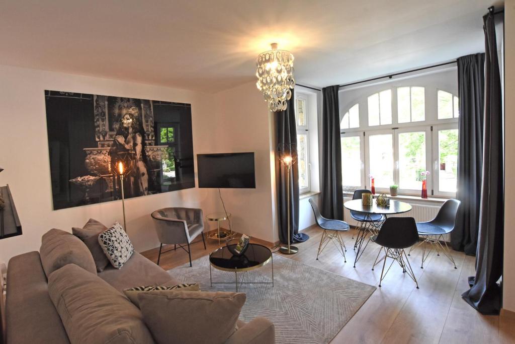 พื้นที่นั่งเล่นของ Stylisches City Appartment in Chemnitz bester Lage!