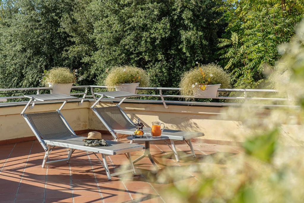 Balkón nebo terasa v ubytování Hotel Capri