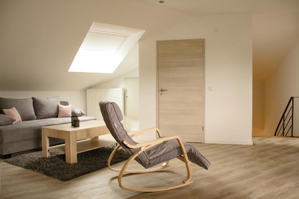 Posezení v ubytování Gästehaus Mittendrin
