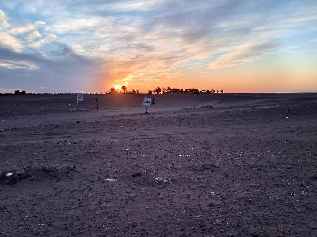 Camp silence de desert