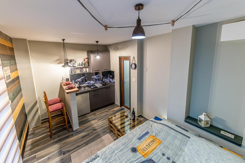 Kuchyň nebo kuchyňský kout v ubytování Apartman_PidžuN