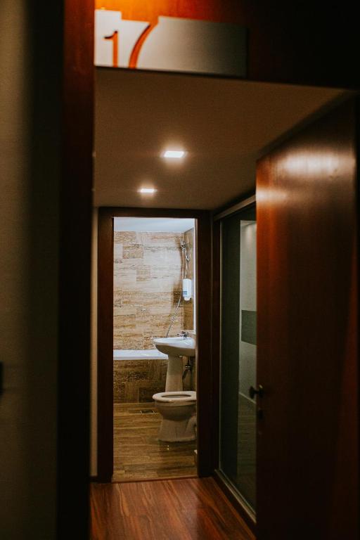 Koupelna v ubytování HOTEL VITAL
