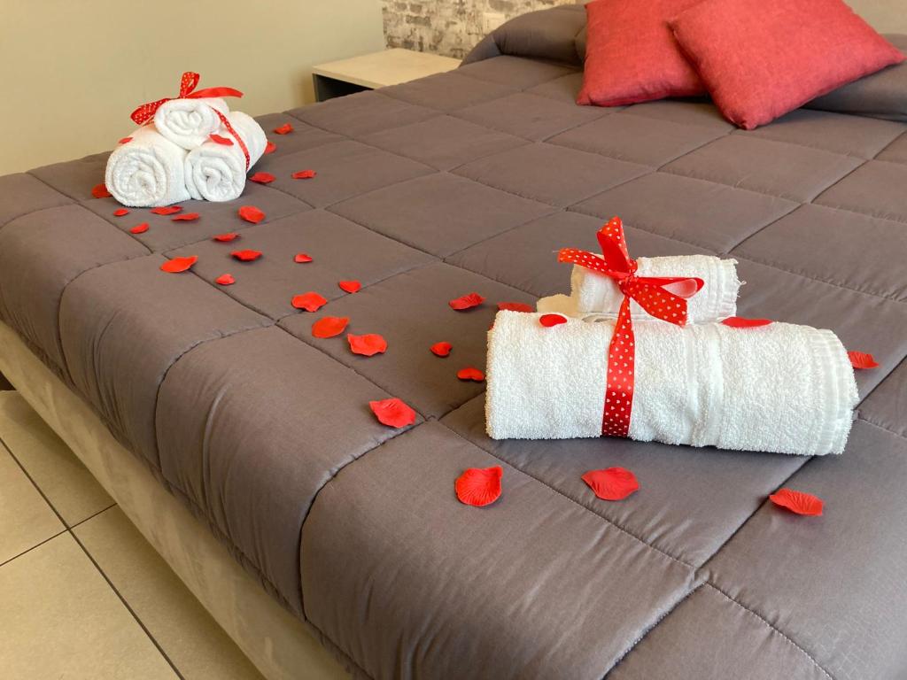 Postel nebo postele na pokoji v ubytování Hotel IL DIRETTO