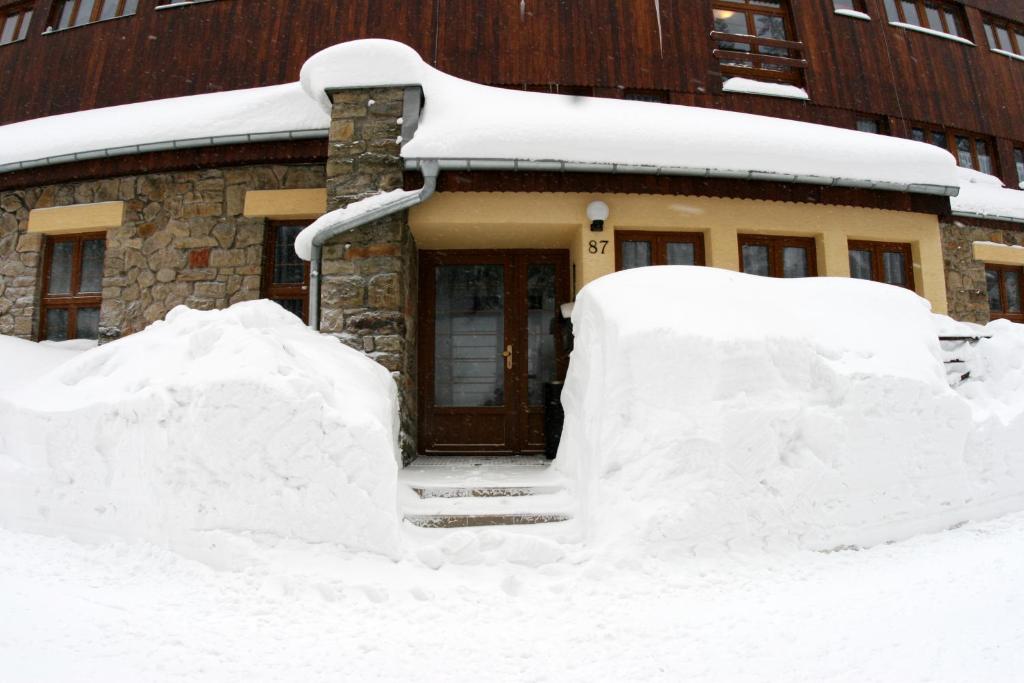 Apartmán Bílý Kříž v zimě
