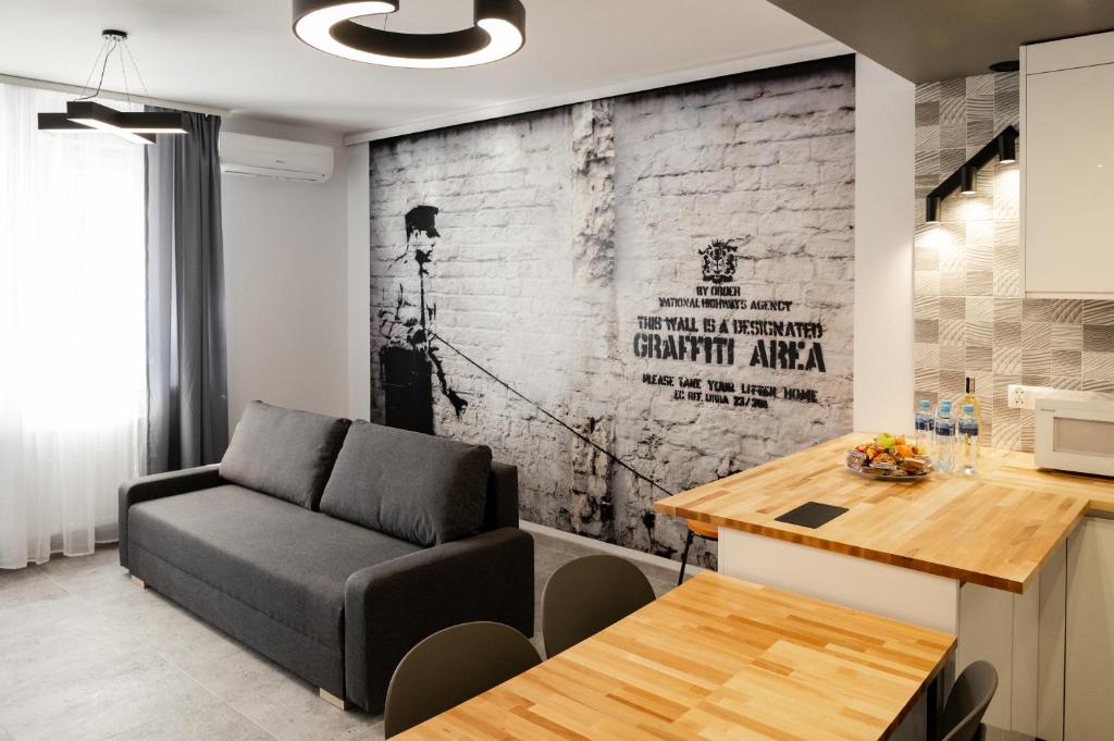 Χώρος καθιστικού στο APARTAMENT MODERN