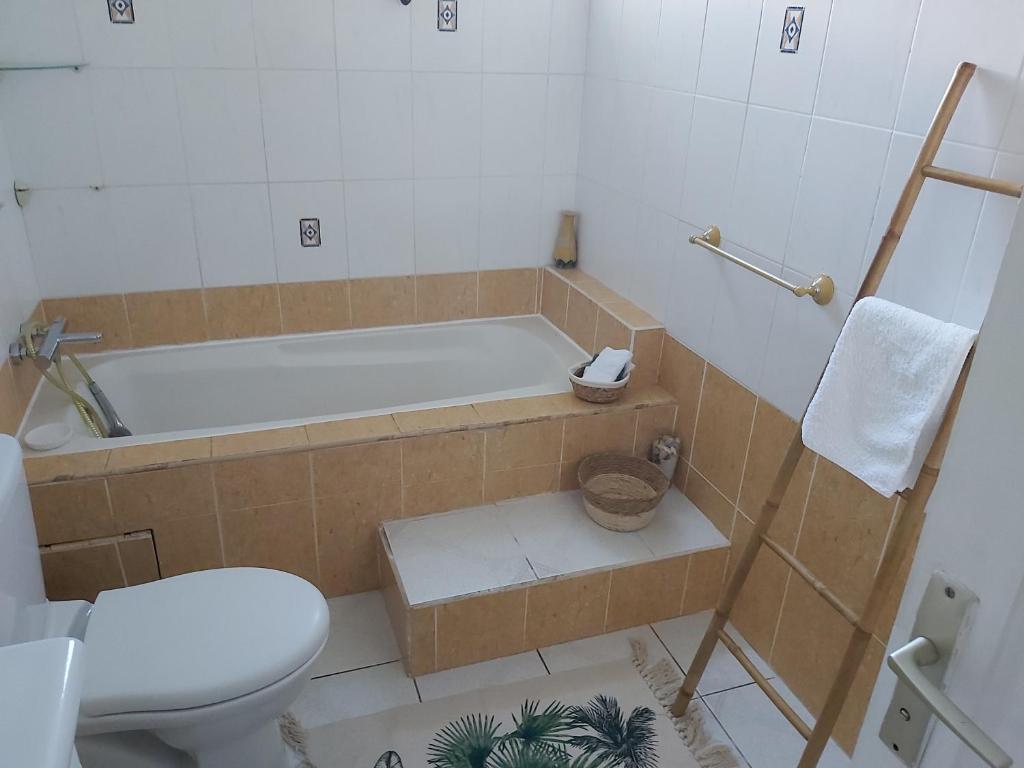 Koupelna v ubytování Le Biabiany
