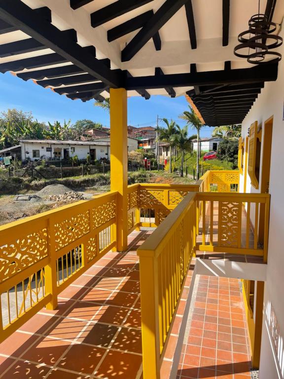 Balkón nebo terasa v ubytování Palmar de Jericó Suites