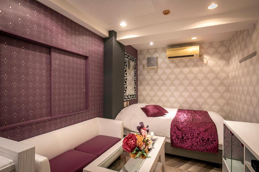 Posezení v ubytování Hotel EXE アネックス 大人専用