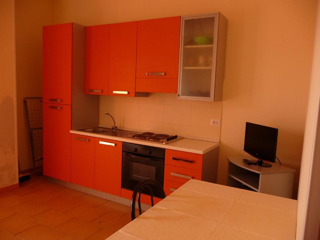 Kuchyň nebo kuchyňský kout v ubytování Agathae Hotel & Residence
