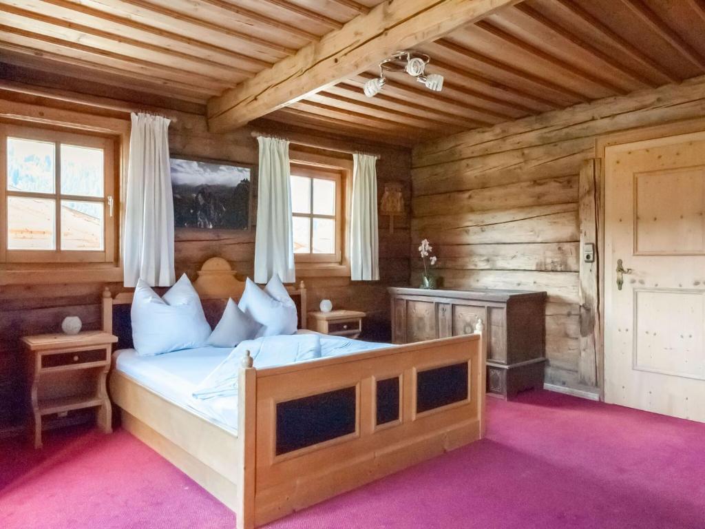 Posteľ alebo postele v izbe v ubytovaní Beautiful flat in Kirchberg near the ski area
