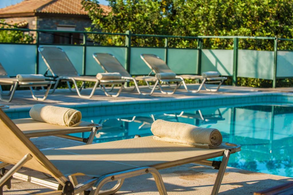 Basen w obiekcie Villa Vlychada - With Private Pool lub w pobliżu