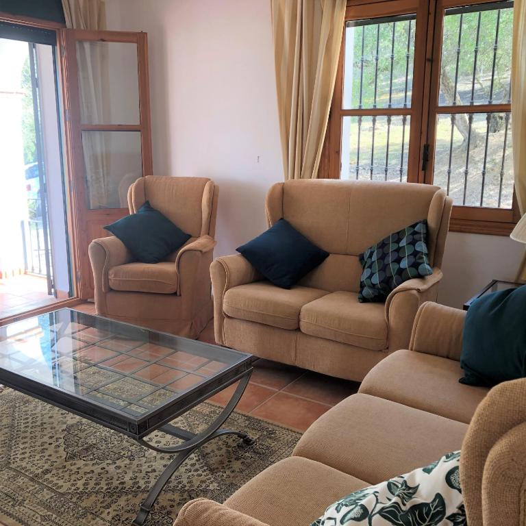 Posezení v ubytování Cortijo Rocas Altas