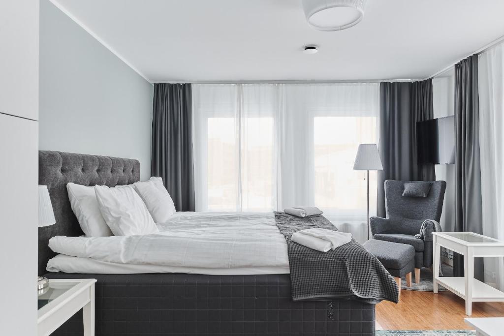 Postel nebo postele na pokoji v ubytování Continental Apartment Hotel Knivsta