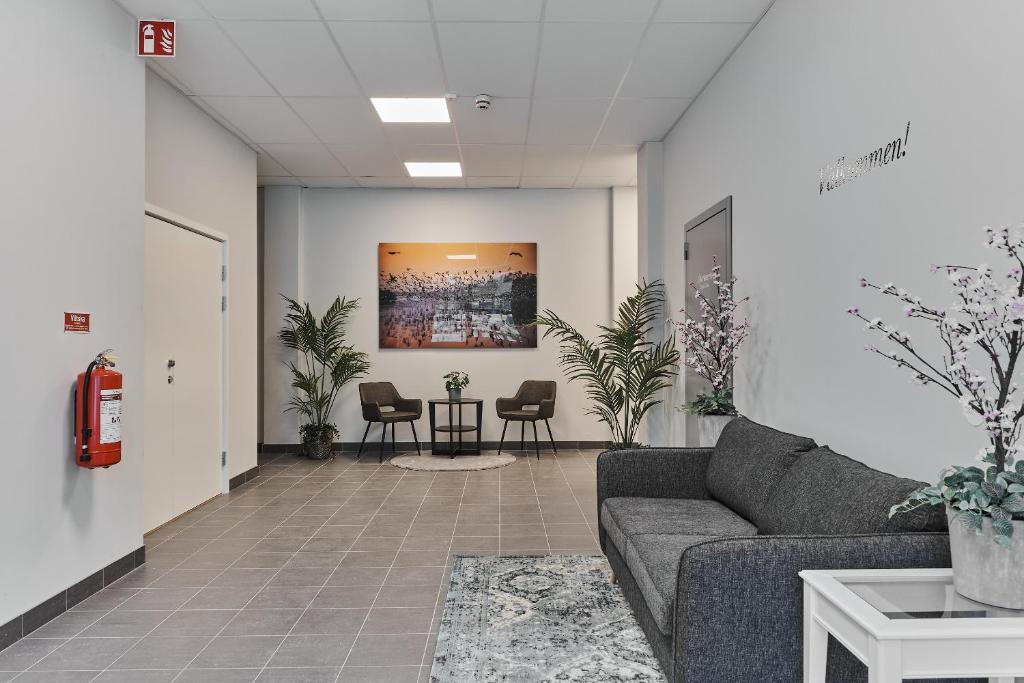 Posezení v ubytování Continental Apartment Hotel Knivsta