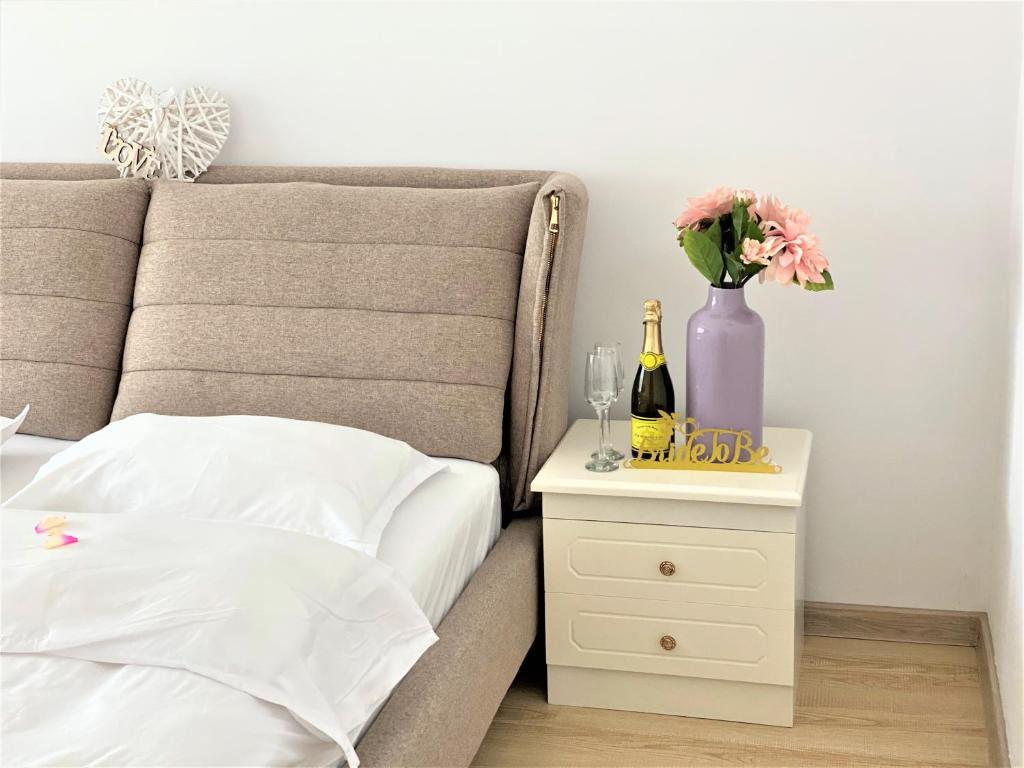 Postel nebo postele na pokoji v ubytování Le Blanc ApartHotel