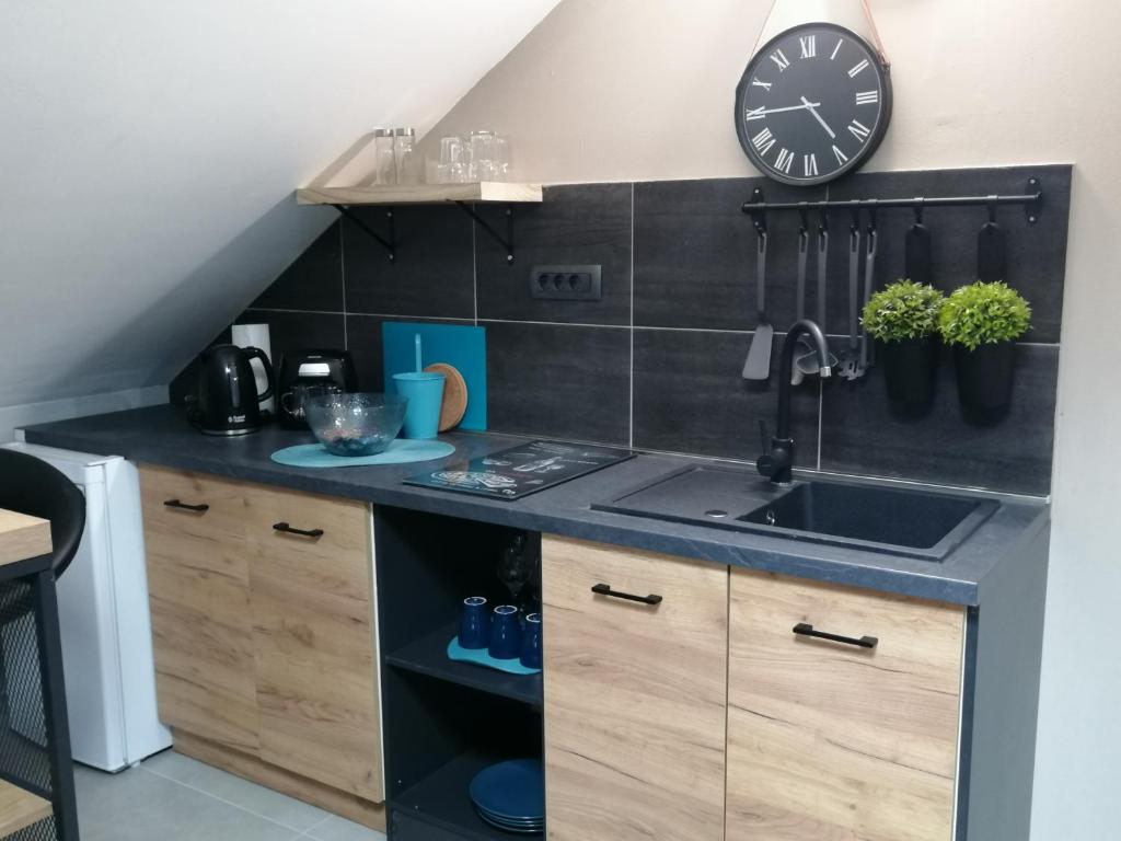 Kuchyňa alebo kuchynka v ubytovaní Apartmani Sunset
