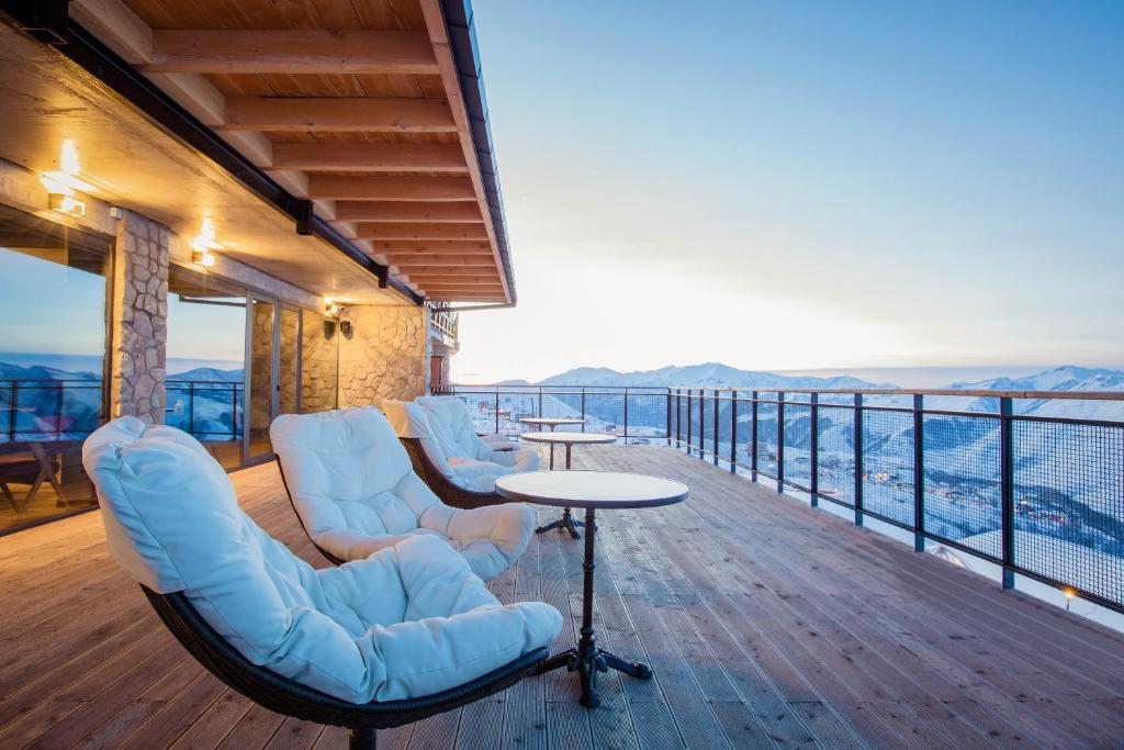 Balkón nebo terasa v ubytování Monte Hotel