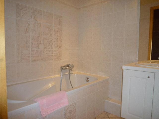 Koupelna v ubytování Hôtel Le Kandahar
