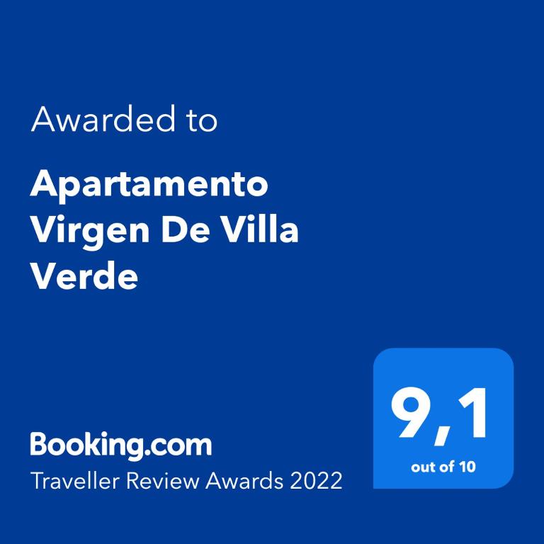 Certifikát, hodnocení, plakát nebo jiný dokument vystavený v ubytování Apartamentos Virgen de Villaverde