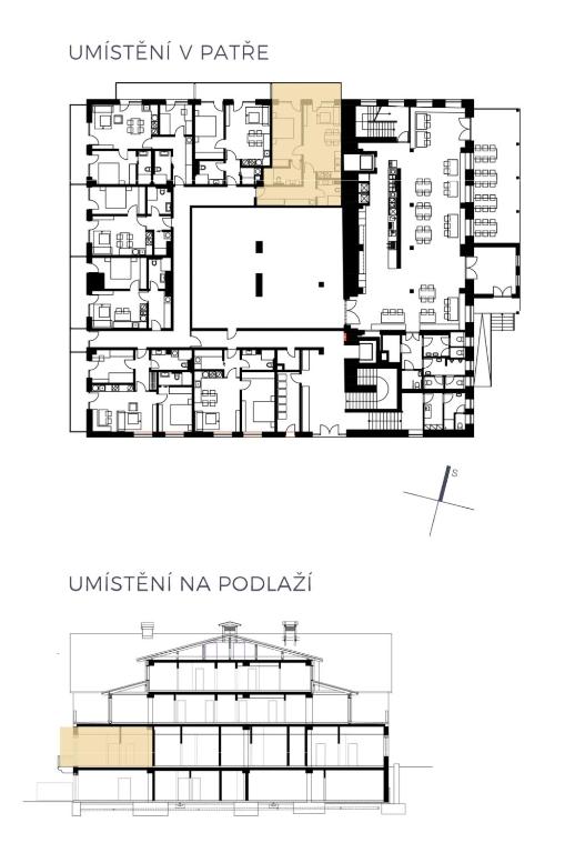 Půdorys ubytování Pila Kvilda