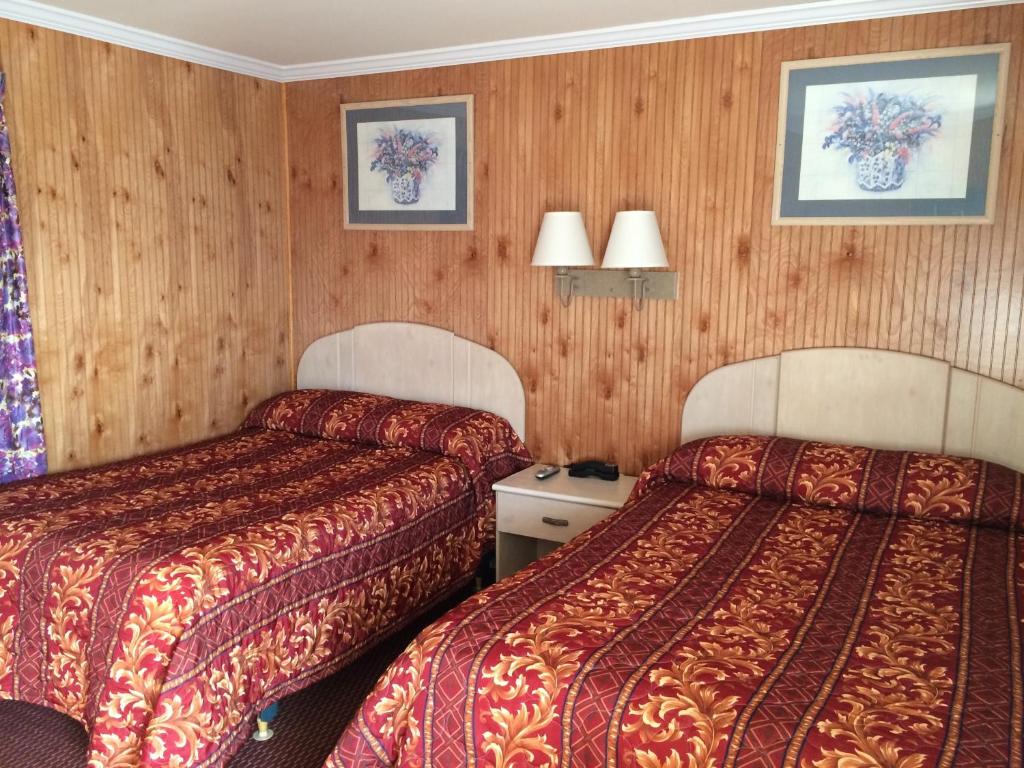Postel nebo postele na pokoji v ubytování Simpsons Motel