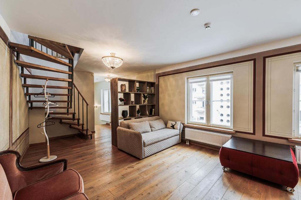 Posezení v ubytování AirHome - Kuninga Apartment