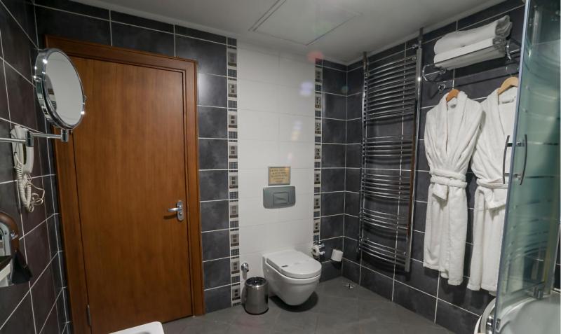 Koupelna v ubytování Gosterisli Otel