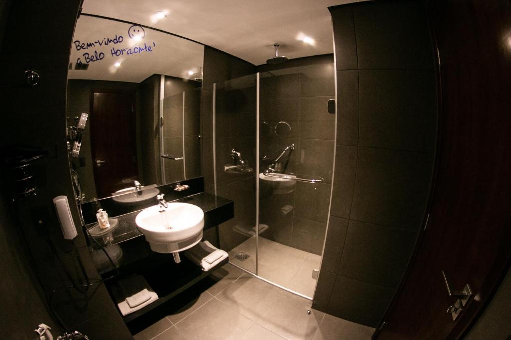 Koupelna v ubytování Hotel Gran Vivenzo Belo Horizonte