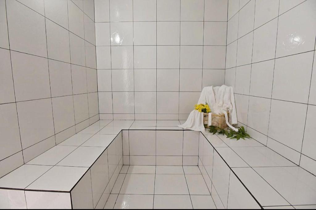 Koupelna v ubytování Gran Lençóis Flat Barreirinhas Apt 509