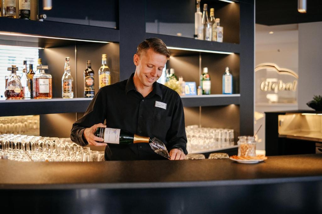 Nápoje v ubytování Hotel Global Inn