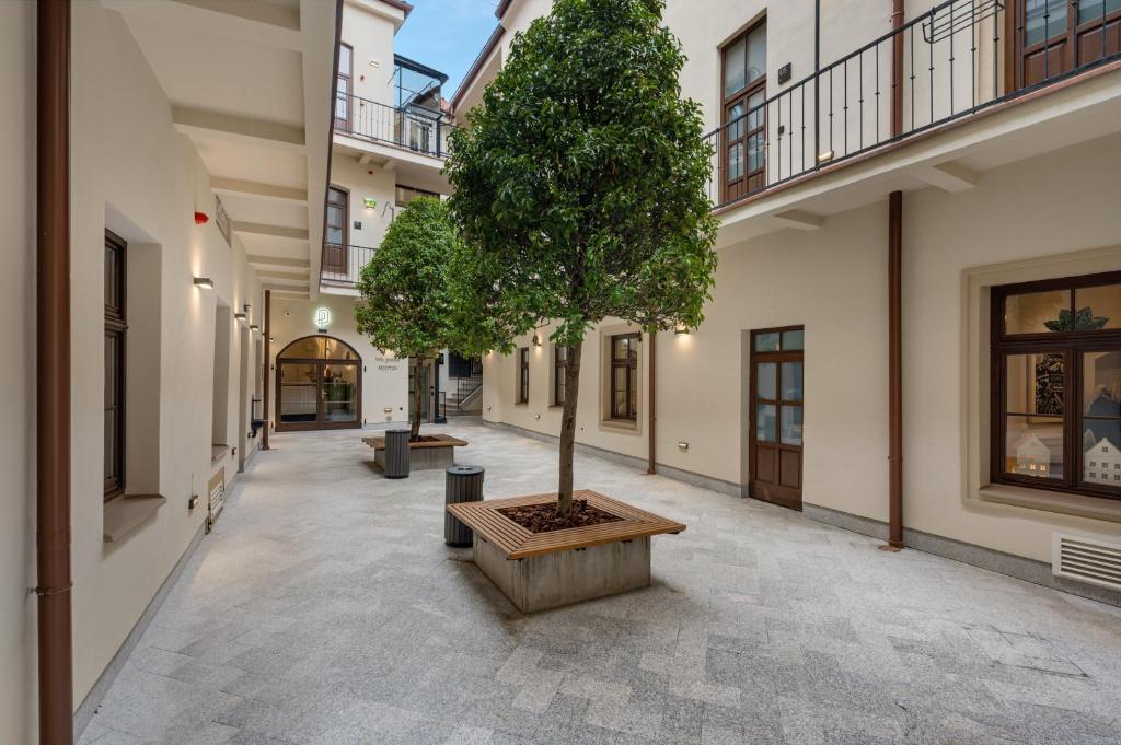 Budova, v ktorej sa apartmánový hotel nachádza