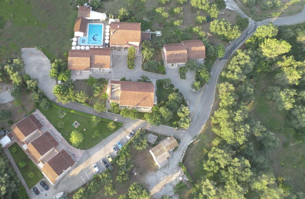 Letecký snímek ubytování Spyridoula Resort in Corfu