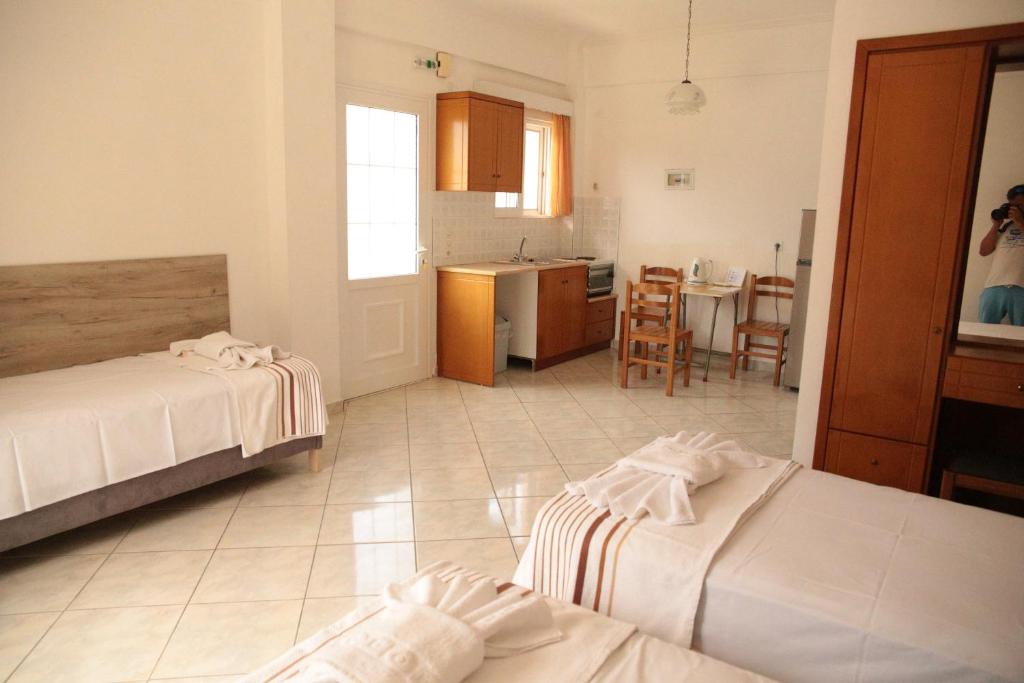 Postel nebo postele na pokoji v ubytování Villa Argiris