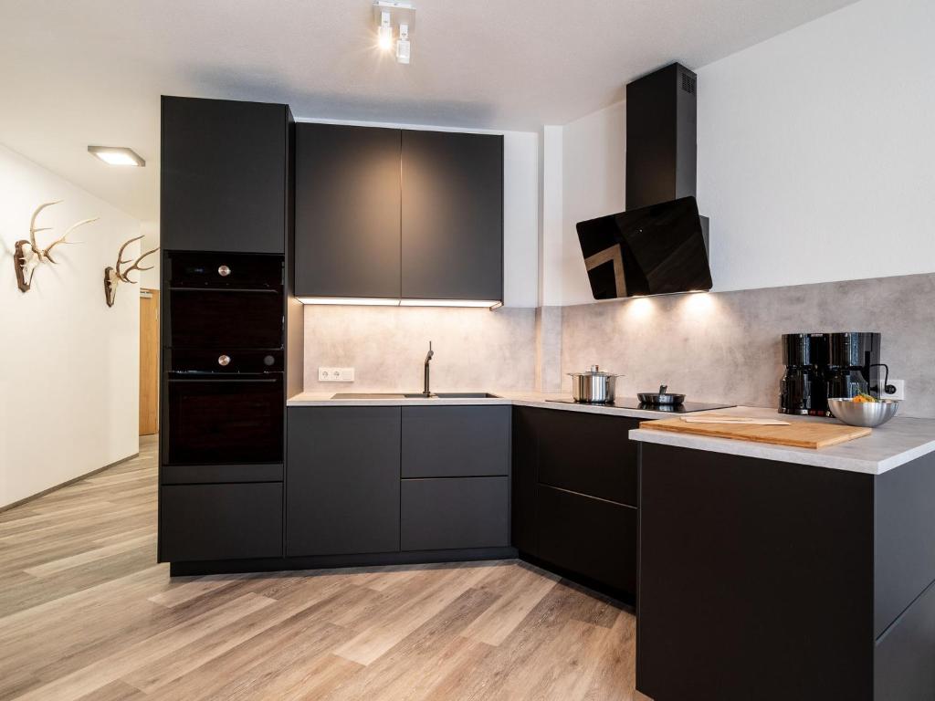 Kuchyňa alebo kuchynka v ubytovaní Apartment in St Johann im Pongau with sauna