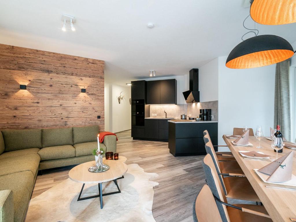Kuchyňa alebo kuchynka v ubytovaní Apartment in St Johann im Pongau with sauna