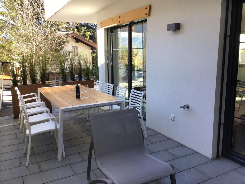 Balkón alebo terasa v ubytovaní Apartment in St Johann im Pongau with sauna