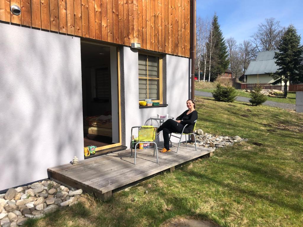 Zahrada ubytování Apartmány Prášily