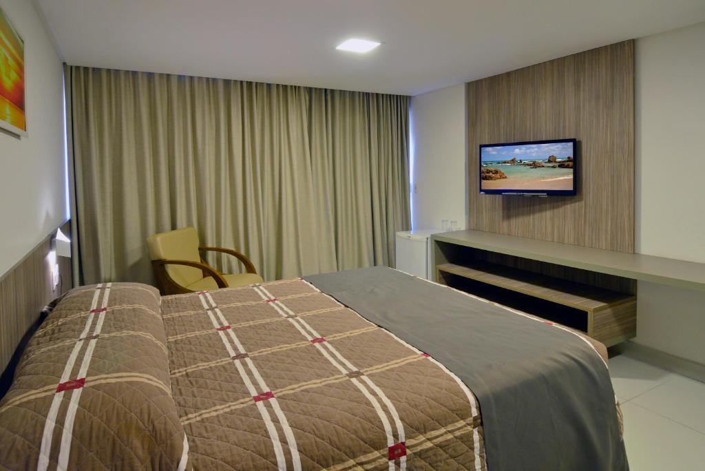 Cama ou camas em um quarto em Nord Luxxor Cabo Branco