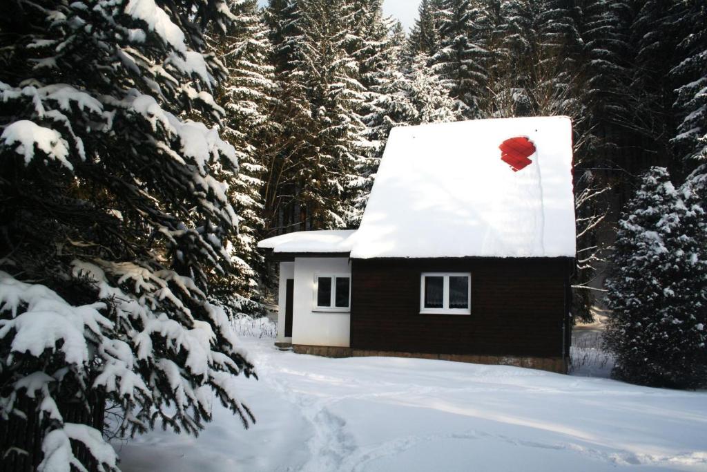 Kış mevsiminde Chata u Medvědína