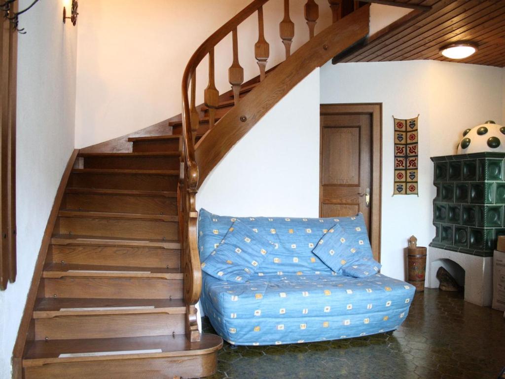 A seating area at Apartment near Flachau with mountain view