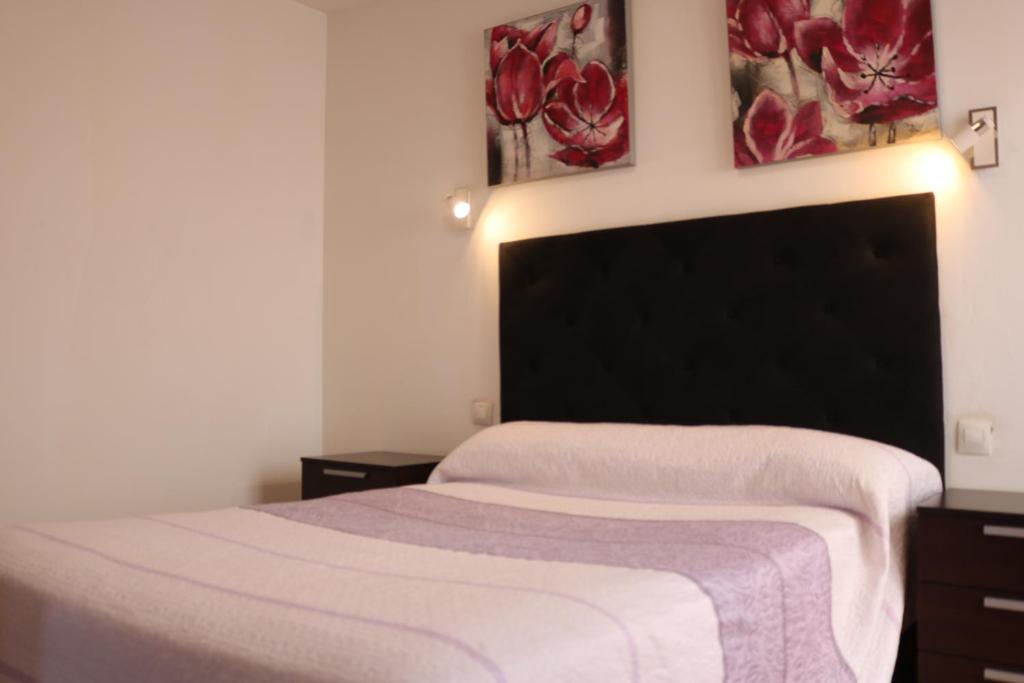 Postel nebo postele na pokoji v ubytování Apartamentos La Carmen