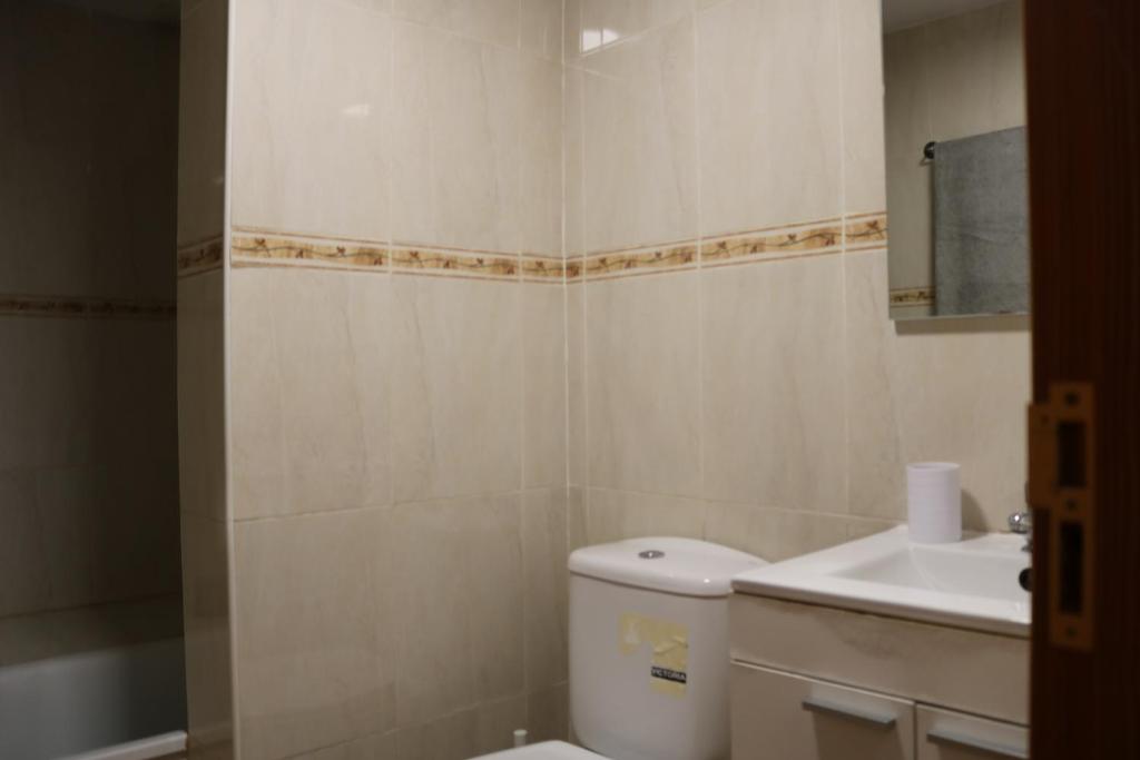 Koupelna v ubytování Apartamentos La Carmen