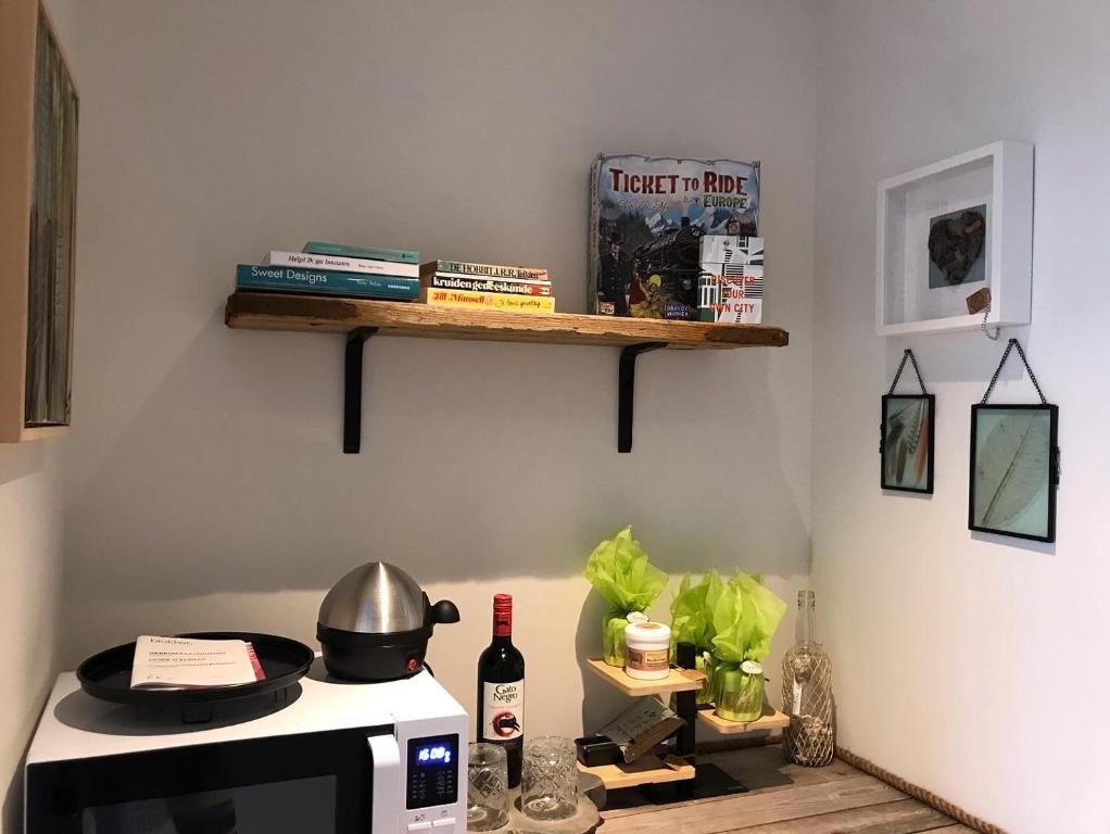 Kuchyň nebo kuchyňský kout v ubytování Bed no breakfast de Kapitein