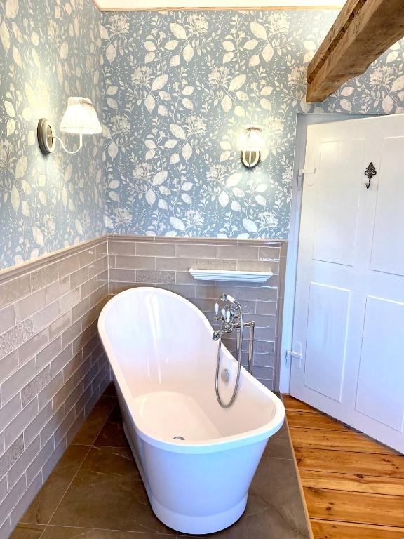 Koupelna v ubytování Villa B das zauberhafte Chalet
