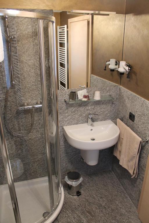 Koupelna v ubytování B&B Ca' Erminia