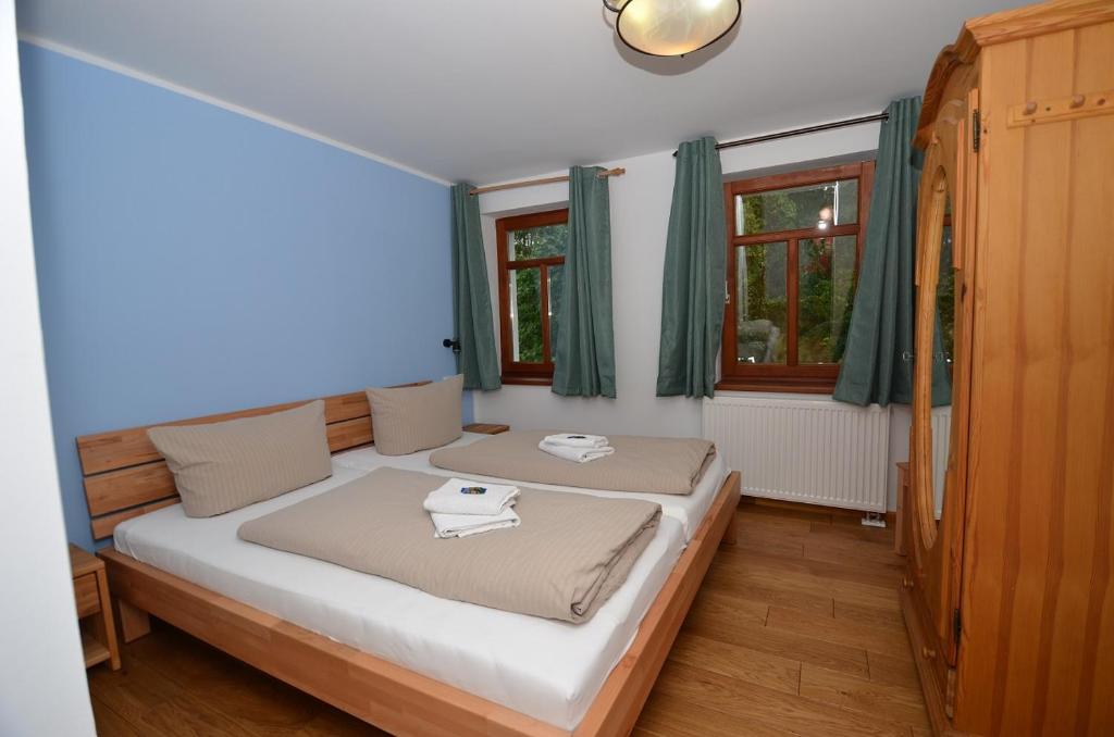Postel nebo postele na pokoji v ubytování Hotel Köhlerhütte