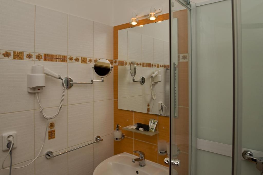 Koupelna v ubytování Mini Hotel Akord