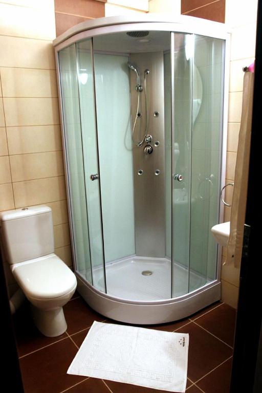 Koupelna v ubytování Hotel Clas
