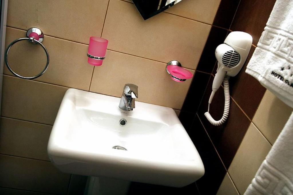 Koupelna v ubytování Hotel Clas